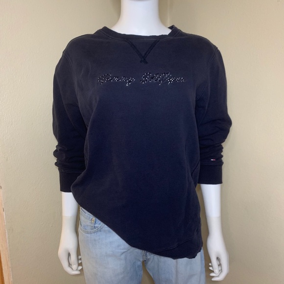 Tommy Hilfiger crewneck rhinestone pullover - Picture 2 of 7